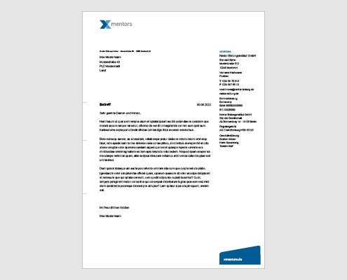 Briefbogen »xmentors«