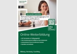 Plakat »Rehabilitationspädagogische Zusatzqualifikation«