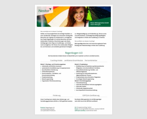 Produktblatt »Regenbogen 4.0«